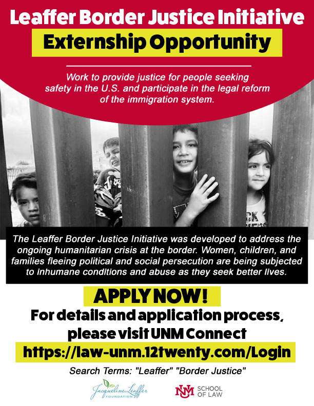 Graphic of LBJI Externship Flyer