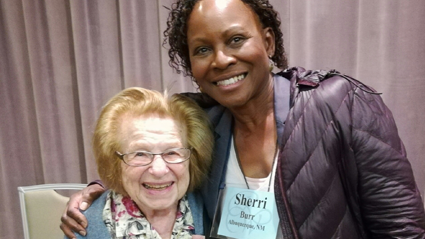 Prof. Sherri Burr and Ruth Westheimer